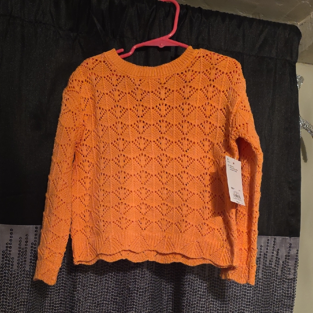 Jumping Beans Bright Orange Sweater - Picture 1 of 2